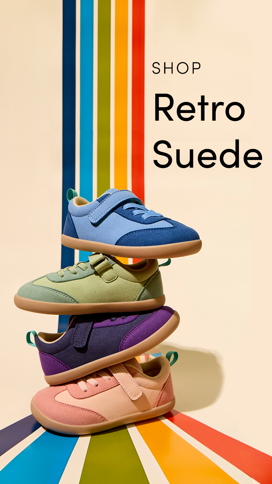 Ten Little Retro Suede Kids' Sneakers for available at www.tenlittle.com