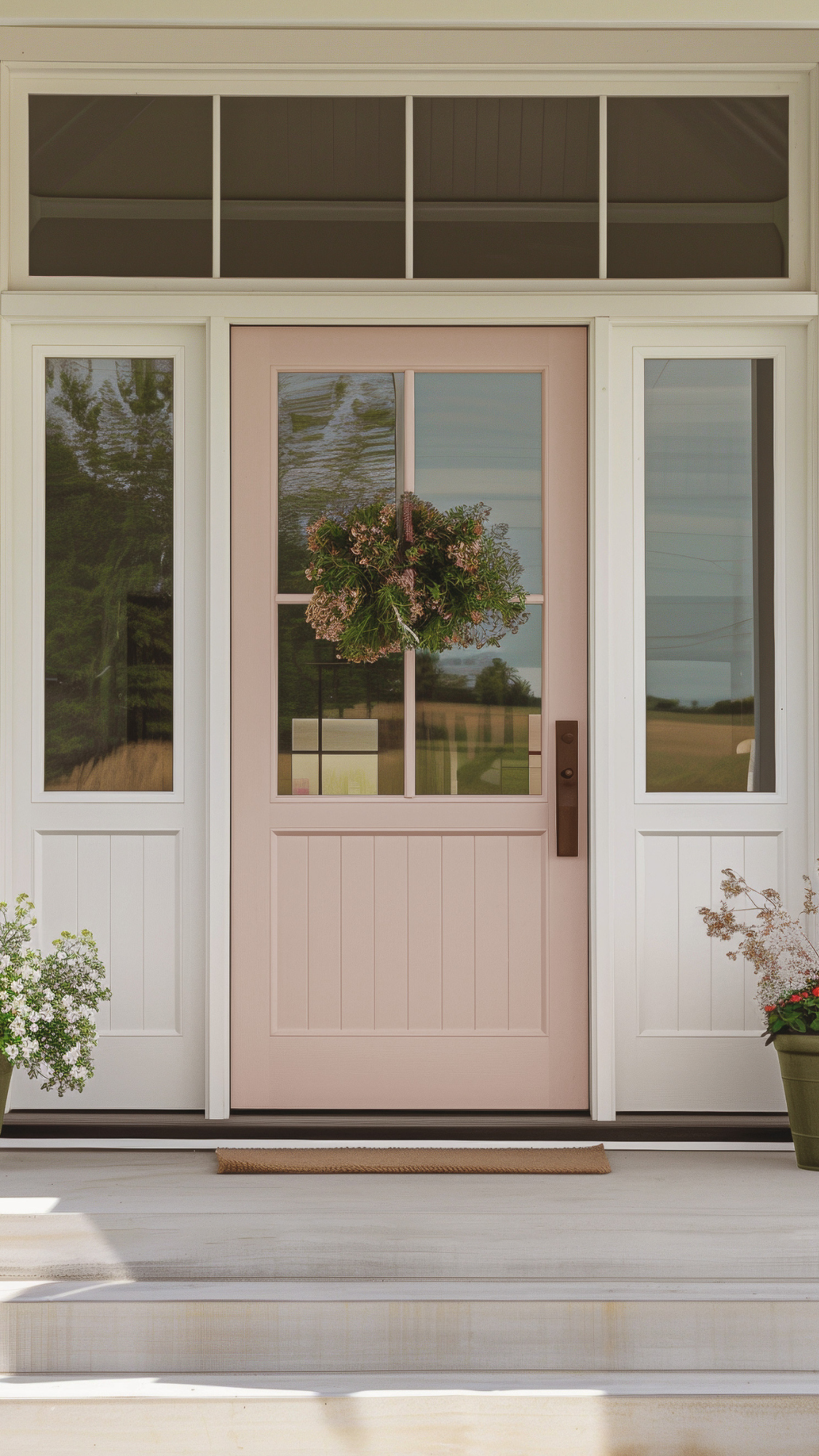 Front door painted with ECOS Paints